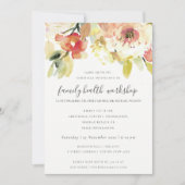 INVITATION SUBTLE PEACH PINK WATERCOLOR FLORAL ATELIER ÉVÉNEM (Devant)