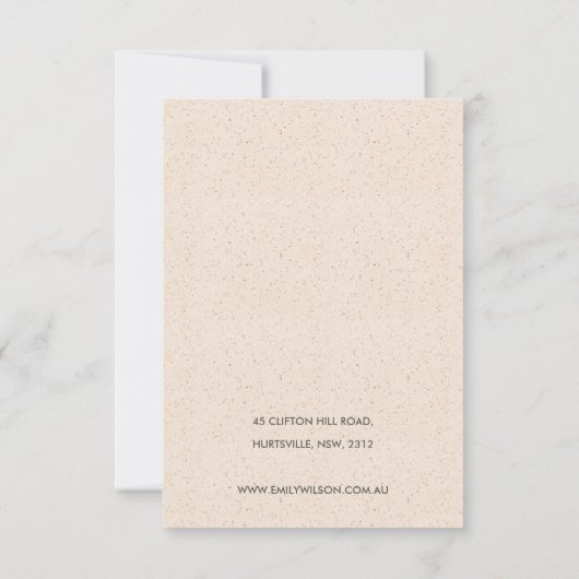 Invitation Subtle White Ceramic Texture Earring Display Logo (Dos)