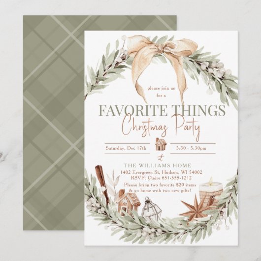 Invitation SubtleGreens (Devant / Derrière)