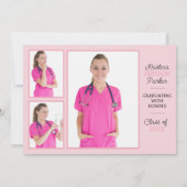 Invitation Succès sincère : Soins infirmiers à l'école de fin (Dos)