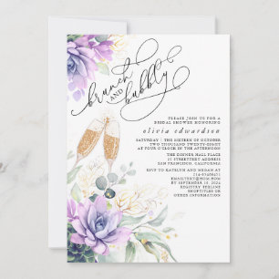 Invitation Succulent Brunch verdoyant et Fête des mariées Bub