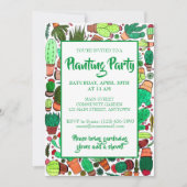 Invitation Succulent Cactus Poted Plante Cactus Garden Party (Devant)