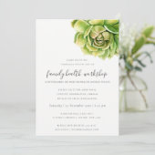 INVITATION SUCCULENT CACTUS WATERCOLOR TALK SÉMINAIRE ÉVÉNEME (Debout devant)