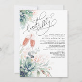 Invitation Succulent Déjeuner de verdure et Fête des mariées  (Devant)