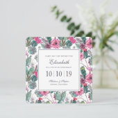 Invitation Succulent et flore de Bohême - Bridesmaid (Debout devant)