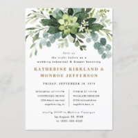 Succulent Eucalyptus Dîner De Répétition