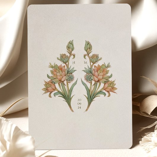 Invitation Succulent Nouveau Mariage