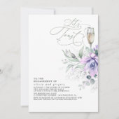 Invitation Succulent Verdure Argent Feuille (Devant)
