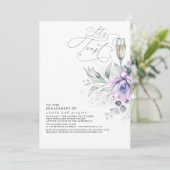 Invitation Succulent Verdure Argent Feuille (Debout devant)