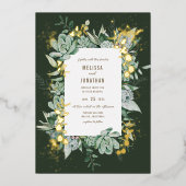 Invitation Succulente à huile de jardin (Recto)