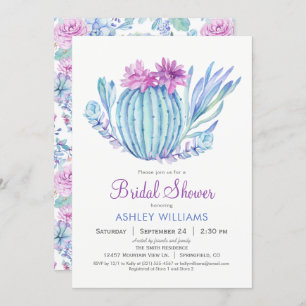 Invitation Succulente de douche nuptiale