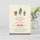 Invitation succulente de Fête de la mariée de (Debout devant)