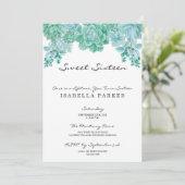 Invitation succulente de partie de sweet sixteen (Debout devant)