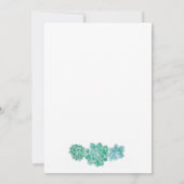 Invitation succulente de partie de sweet sixteen (Dos)