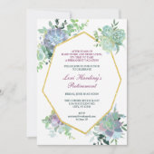 Invitation succulente de retraite (Devant)