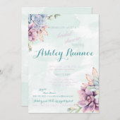 Invitation Succulente du Parti (Devant / Derrière)