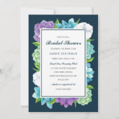 Invitation Succulente Florales Douche nuptiale | M (Devant)