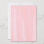 Invitation Succulente verdure rose Fleurs Moderne Christening (Dos)