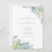 Invitation Succulentes  (Devant)