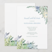 Invitation Succulentes  (Devant / Derrière)