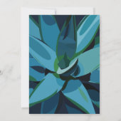 Invitation Succulentes Agave Bleu Cactus Succulentes Mariage (Dos)