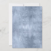 Invitation Succulentes et Étincelles Enregistrer la Date Bleu (Dos)