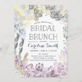 Invitation Succulents d'eau | Brunch nuptial (Devant / Derrière)