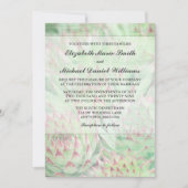 Invitation Succulents modernes rustiques épousant des (Devant)