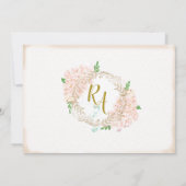 Invitation Succulents Terrarium Floral Fête des mariées botan (Dos)