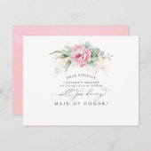 Invitation Succulents Verdure Feuille Bridesmaid Proposition (Devant / Derrière)