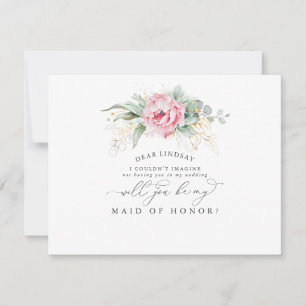 Invitation Succulents Verdure Feuille Bridesmaid Proposition