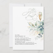 Invitation Succulents Verdure Gold Feuilles (Devant)
