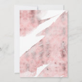 Invitation Succulents Verdure Rose Dîner de répétition d'or (Dos)