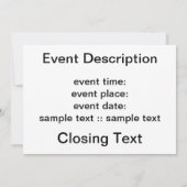 Invitation Succursale des larves (Dos)