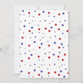 Invitation Sucettes Firecracker Rouge Blanc Bleu 1er Annivers (Dos)