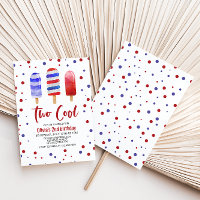 Sucettes glacées Two Cool rouge blanc bleu 2e anni