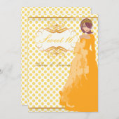 Invitation Sucré 16/ princesse/pois (Devant / Derrière)