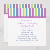 Invitation Sucré Candy Postage Stamps (Devant / Derrière)