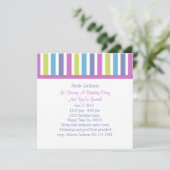 Invitation Sucré Candy Postage Stamps (Debout devant)