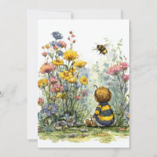 Invitation Sucré comme Can Bee   Golden Baby