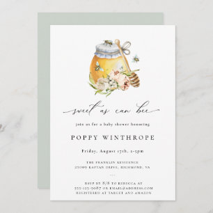 Invitation Sucré comme peut être Baby shower