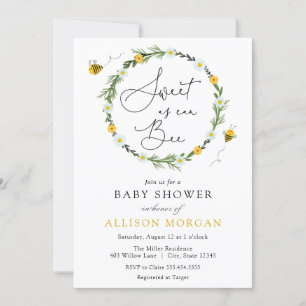 Invitation Sucré comme peut être Baby shower