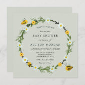 Invitation Sucré comme peut être Baby shower (Devant / Derrière)