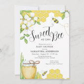 Invitation Sucré comme peut être Baby shower de miel (Devant)