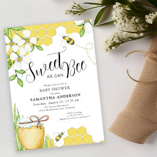 Invitation Sucré comme peut être Baby shower de miel