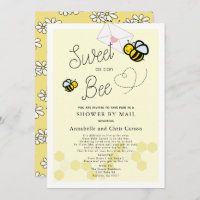 Sucré comme peut être Baby shower jaune clair par