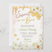 Invitation Sucré comme peut être Honeycomb Baby shower Sprink (Devant)