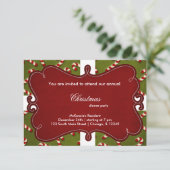 Invitation Sucre de canne de Noël (Debout devant)