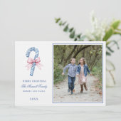 Invitation Sucre de canne rose et bleu (Debout devant)