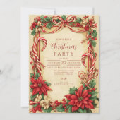 Invitation Sucre de canne vintage Noël (Devant)